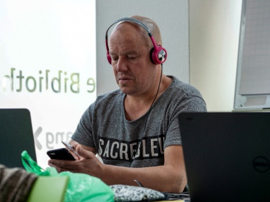 Sfeerimpressie van Computercursus B bij  WIJ 3.0