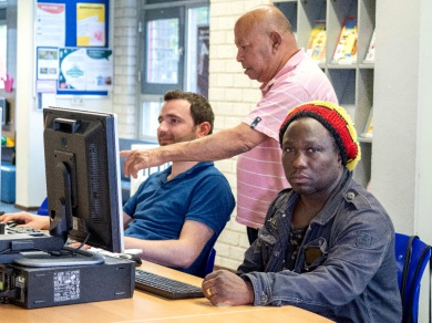 Sfeerimpressie van Computercursus B bij  WIJ 3.0