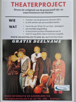 Sfeerimpressie van Experimenteren met theater bij  Stichting Baantraject Care en Preventie