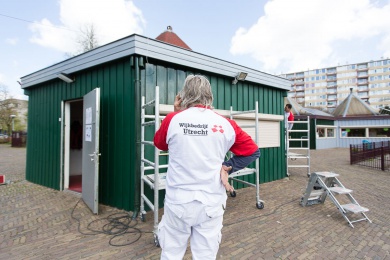 Sfeerimpressie van Schilderwerk op wisselende locaties bij  WIJ 3.0